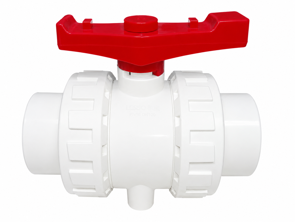 PVC Fitting - UPVC True Union Ball Valve, 2", DN50, White (For OD63MM UPVC Pipe)