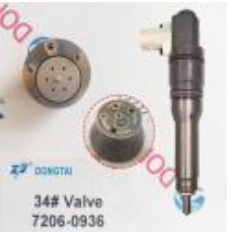 DAF EURO6 Valve 34# : 7206-0936 for DELPHI Injector 1972591, 2005596, 1972590