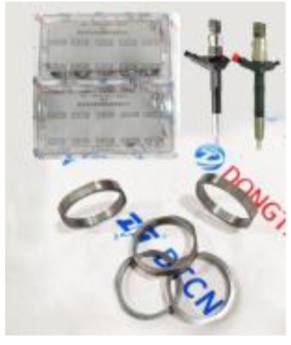  DENSO Residual Air Gap Square Round Adjustment Shims for X1/X2 Injector, (A set + B set) 20kinds*5pcs (3.00-3.20) φ23.2*20