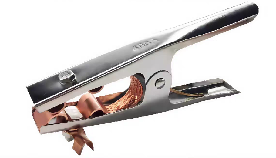 Earth Clamp 400Amp, Chrome-Plated Steel