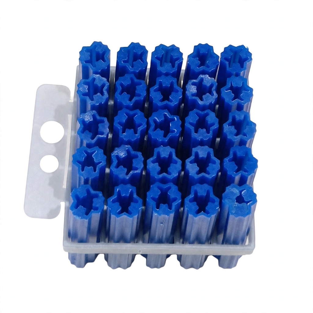 Wall Plug Blue 8MM X 1.5" (25Pcs/Pkt) FP47B