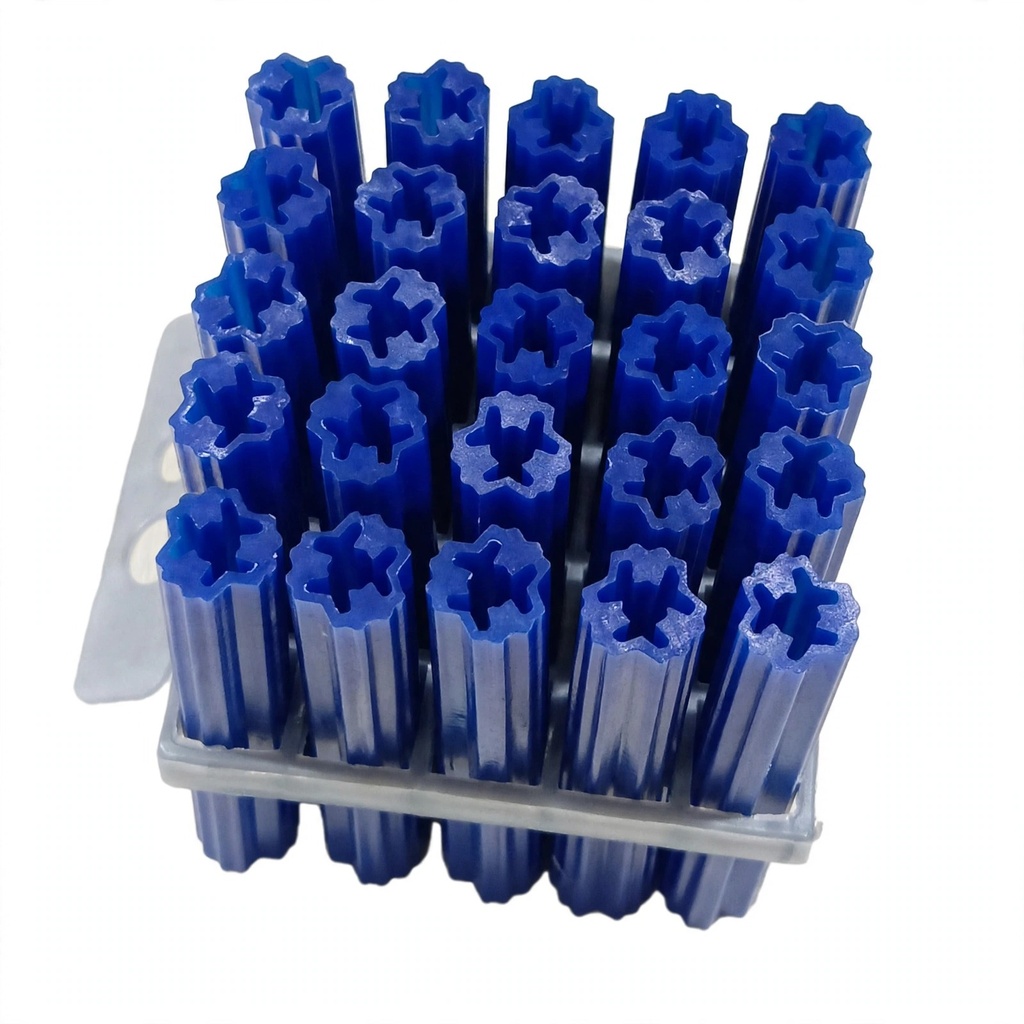 Wall Plug Blue 8MM X 2" (25Pcs/Pkt) FP47B