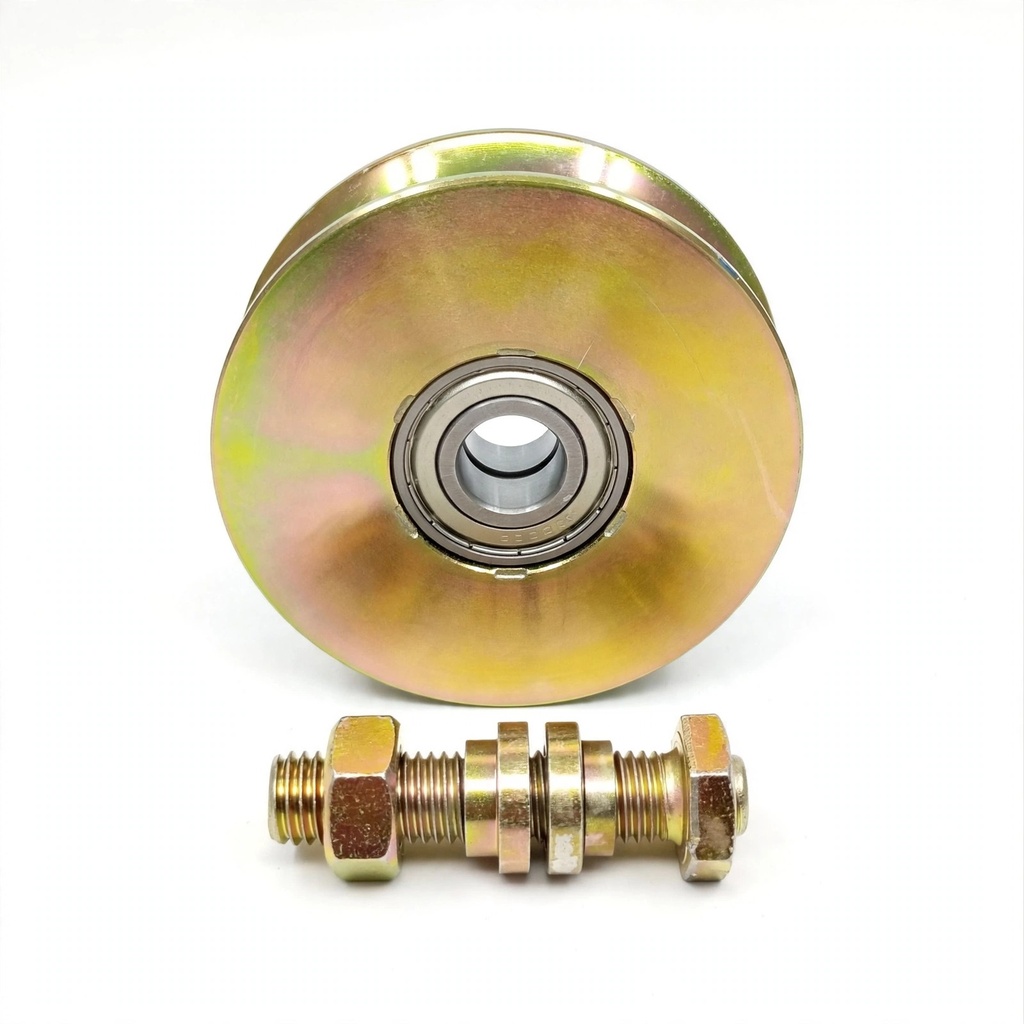 Solid Door Wheel Round With Bolt 100MM (U), CW108C