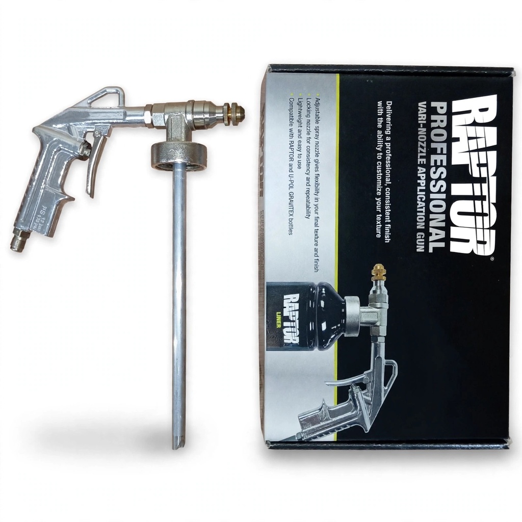 U-POL Raptor Professional Vari-Nozzle Application Gun (Brass Handle)