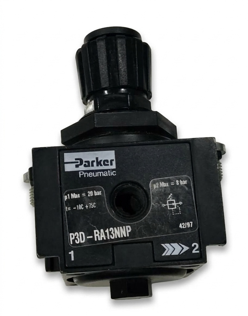 Pneumatic Pressure Regulator P3D-RA13NNP, P1=20B P2=8B