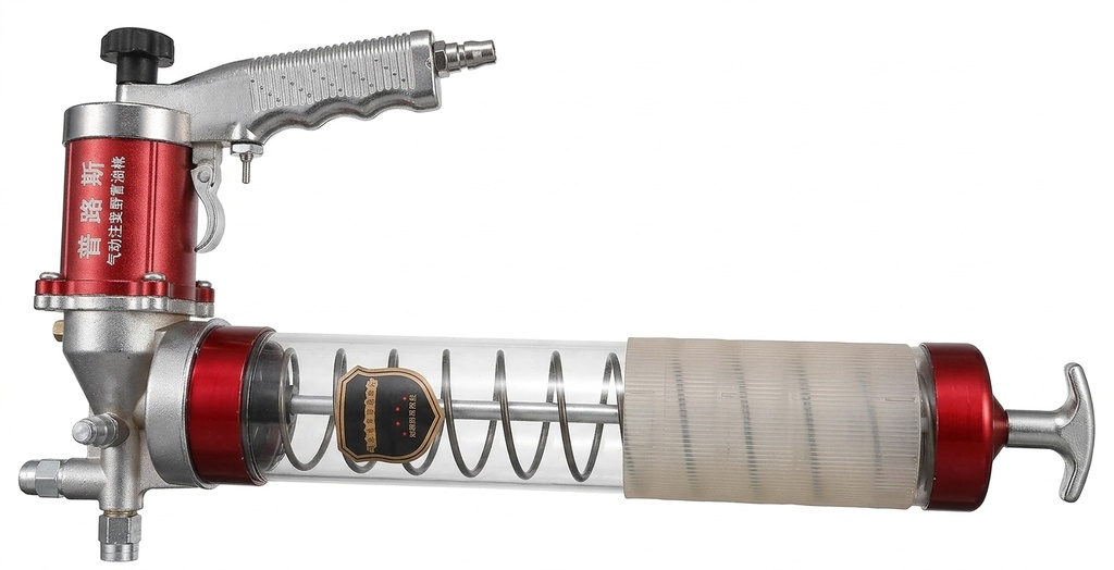Pneumatic Grease Gun Red