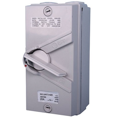 Surface Switch (Weather Proof) UKF-2P-35A/440V(ANDELI)