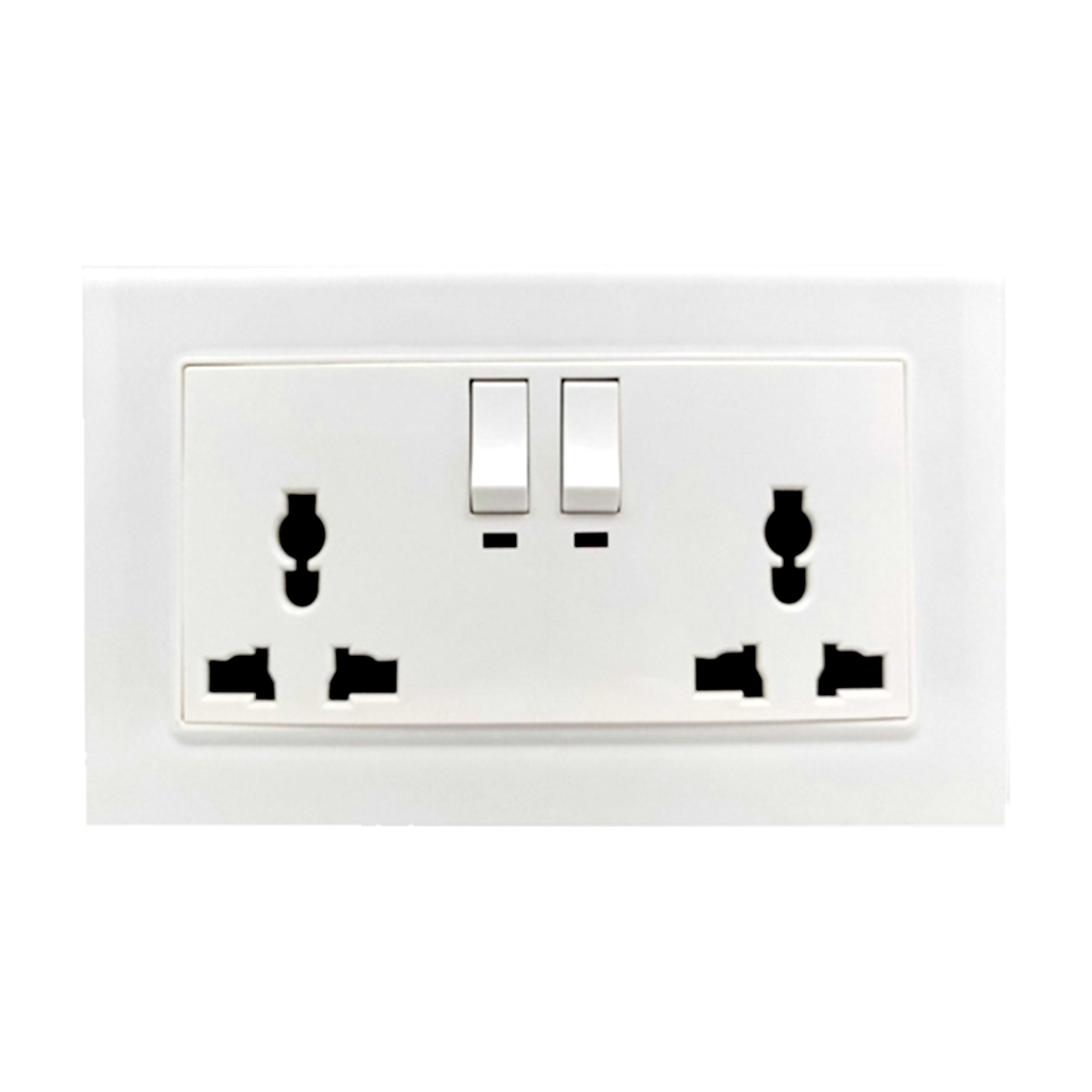 13Amp Double Socket Universal-Maat Brand