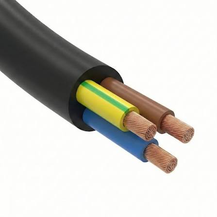 Electric Cable Flexible Black 3C X 16MM² Brand: Kelani Cables
