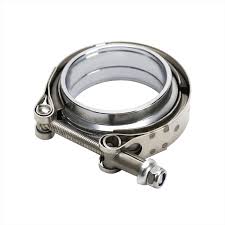 SS Exhaust Pipe Clip With Flange Set 4" (VBK400)