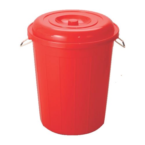 Plastic Storage Bucket 100L Red
