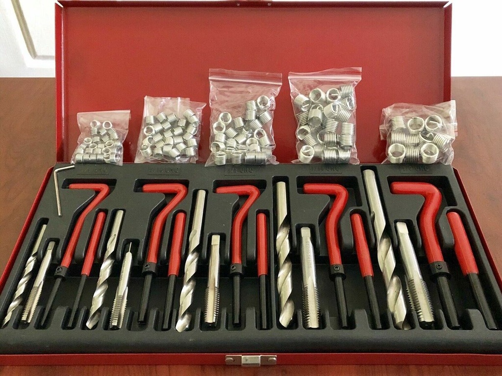 UNF Thread Repair Wire Insert Kit Tap Set Helicoil Inserts