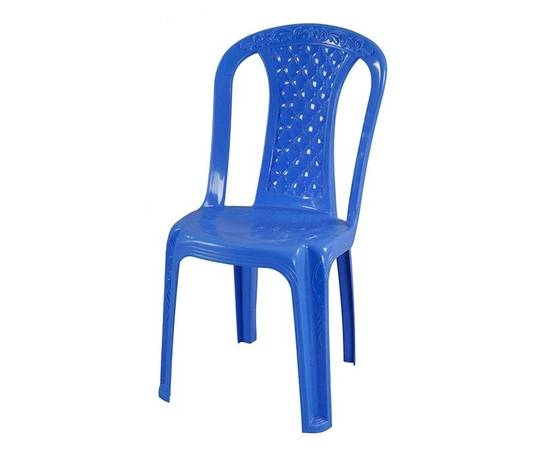 Plastic Chair Without Arm Blue