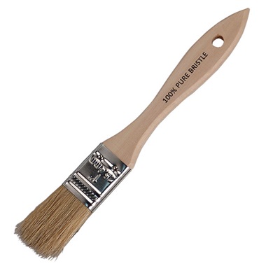 Paint Brush White Bristle 1/2" (Pigeon)