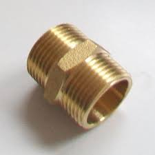Brass Hex Nipple 1-1/2"