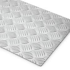 Aluminium Checkered Plate 6MM*8FT*4FT (5 Bar Design)