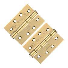 Hinges Brass Plated 4"