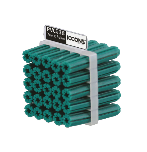 Wall Plug Green 7Mm X 1"(25PCS/PKT)