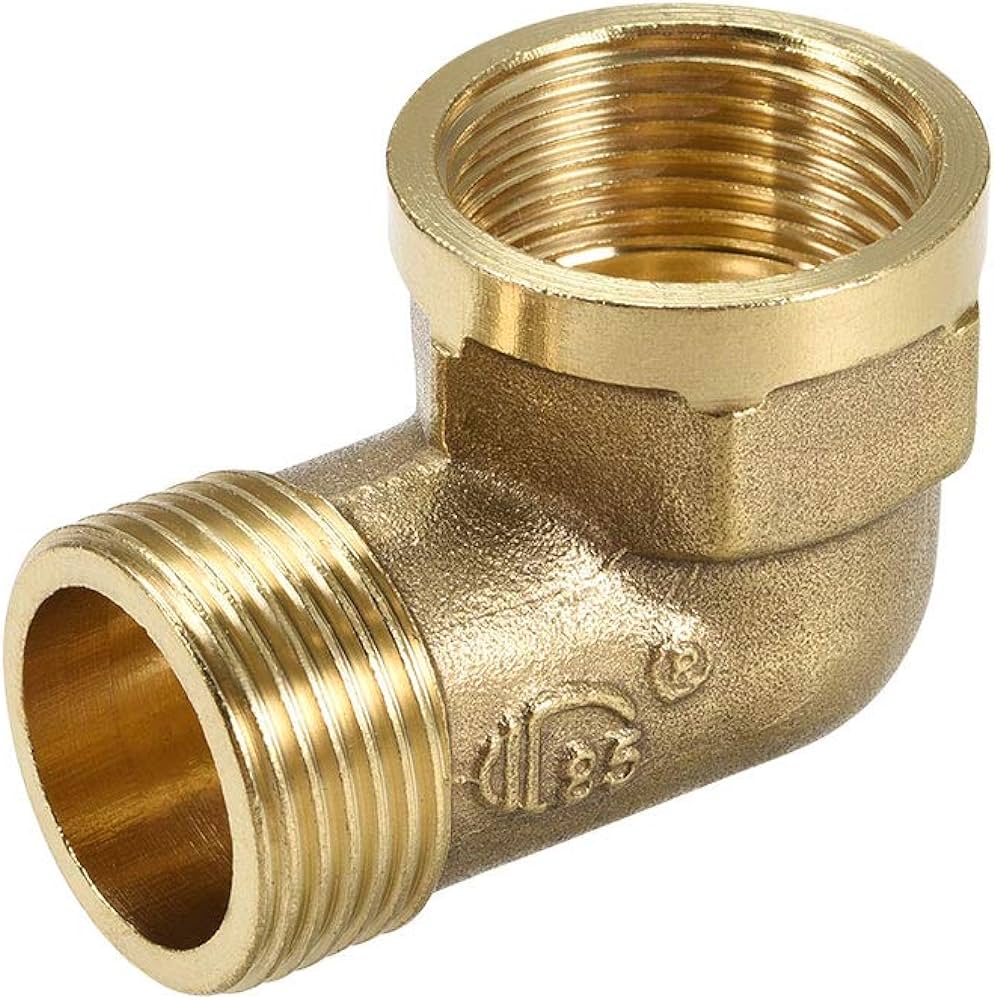 Male/Female Elbow 1/2" - Brass