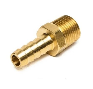King Nipple 8mm (P) x 1/2" (T)  - Brass