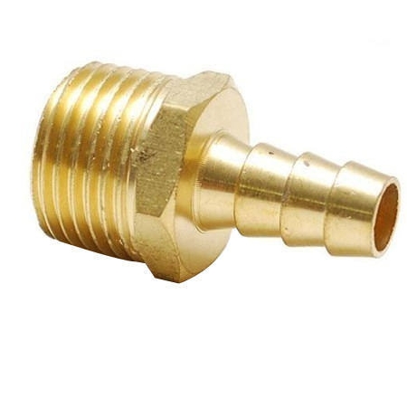 King Nipple 12mm (P) x 1/4" (T) - Brass