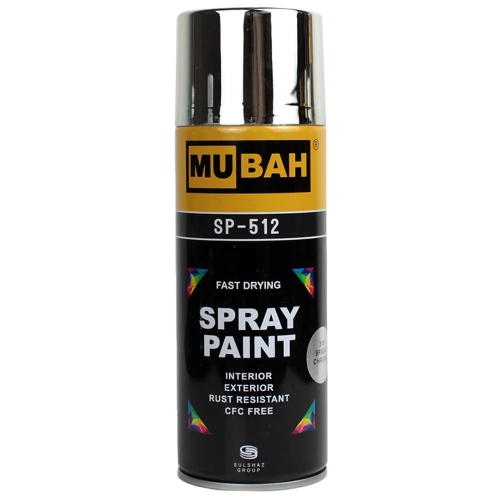Spray Paint Metallic 318 Bright Chrome Brand: Mubah