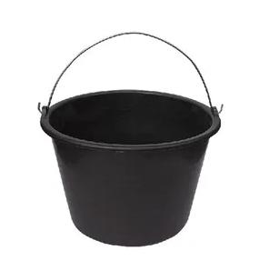 Plastic Bucket Black With Handle 5Ltr