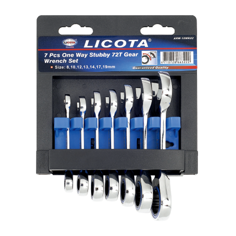 One Way Ratchet Wrench 8-19MM 7Pcs/Set Brand: Licota