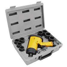 Pneumatic Impact Wrench Kit 11Pc 1/2 Dr 208-T - Denfos