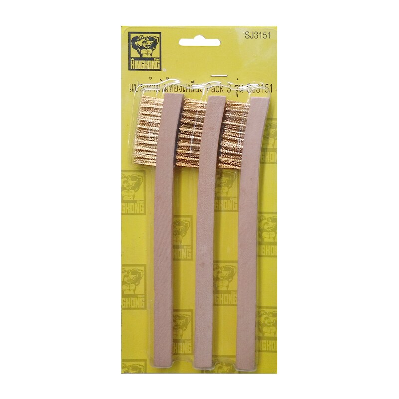 Brass Brush Wood Handle SJ3151 (3Pcs/Set) Brand: Giant Kingkong