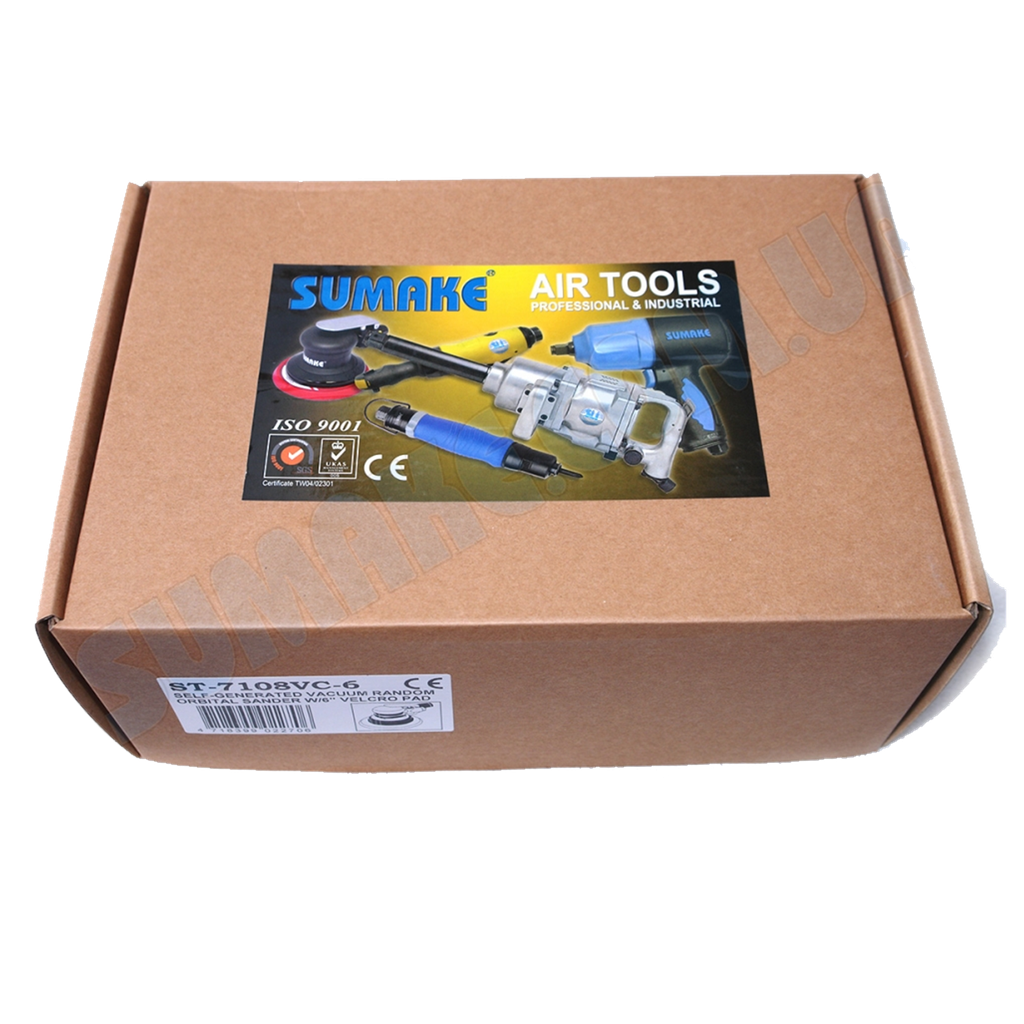 Pneumatic Orbital  Sander 6" Self-Generated Vaccum St-7108Vc-6(SUMAKE)