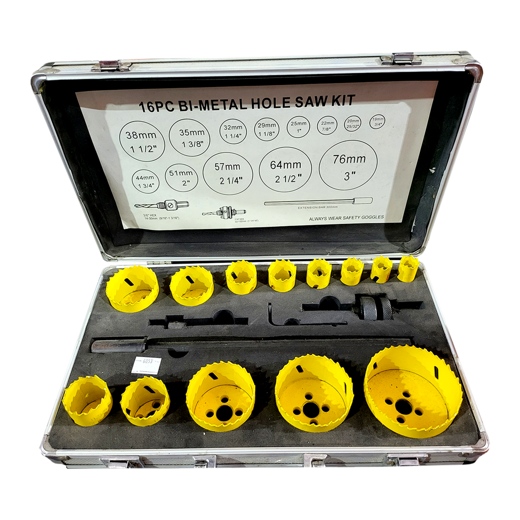 FBI Metal Hole Saw Set 16 Pc