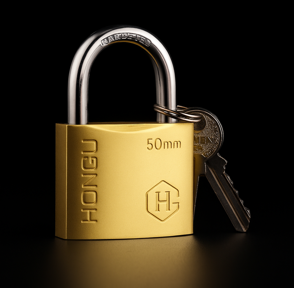 Padlock With 3Stl Key China 63MM, Brand: Hongu