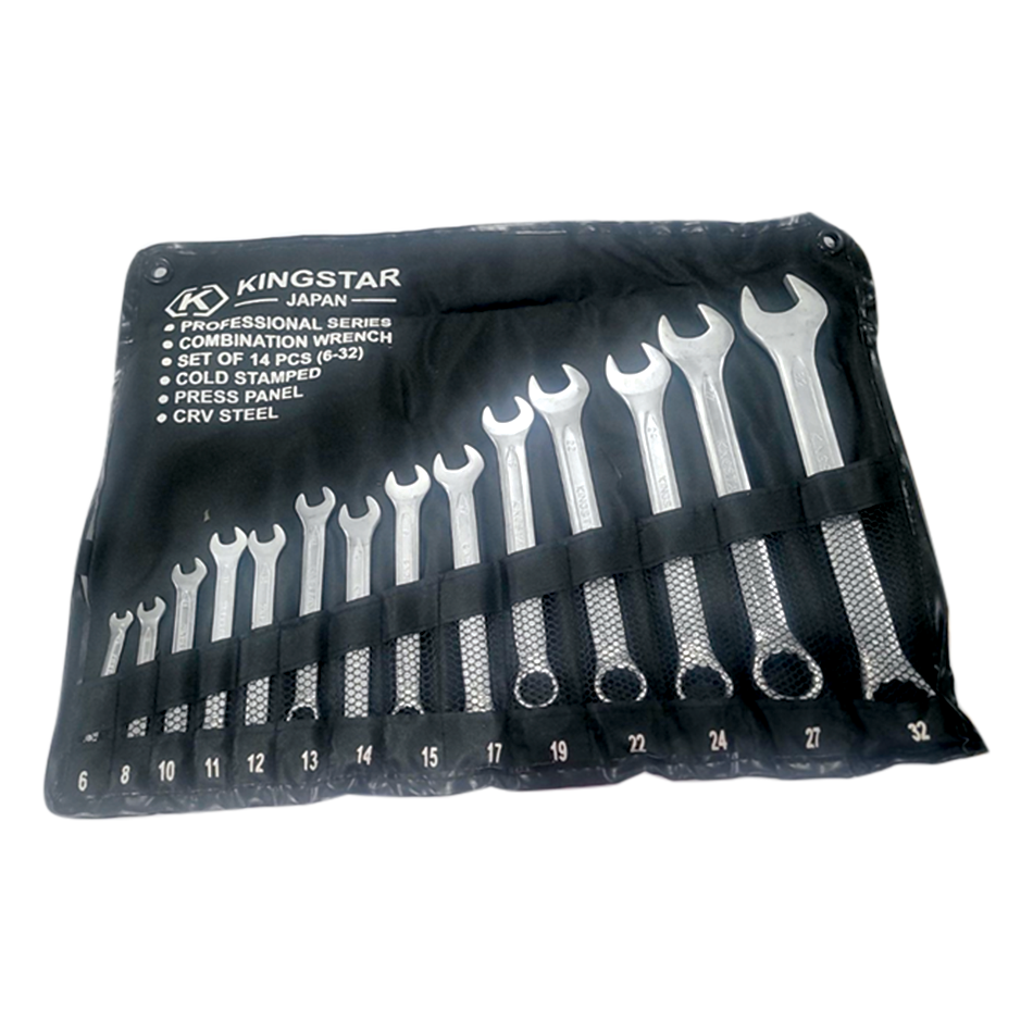 Combination Spanner 6-32MM 14Pcs/Set Kingstar Japan