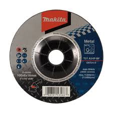 Makita-Grinding Wheel Metal  4" (100*6.0*16MM) ,D-65090 
