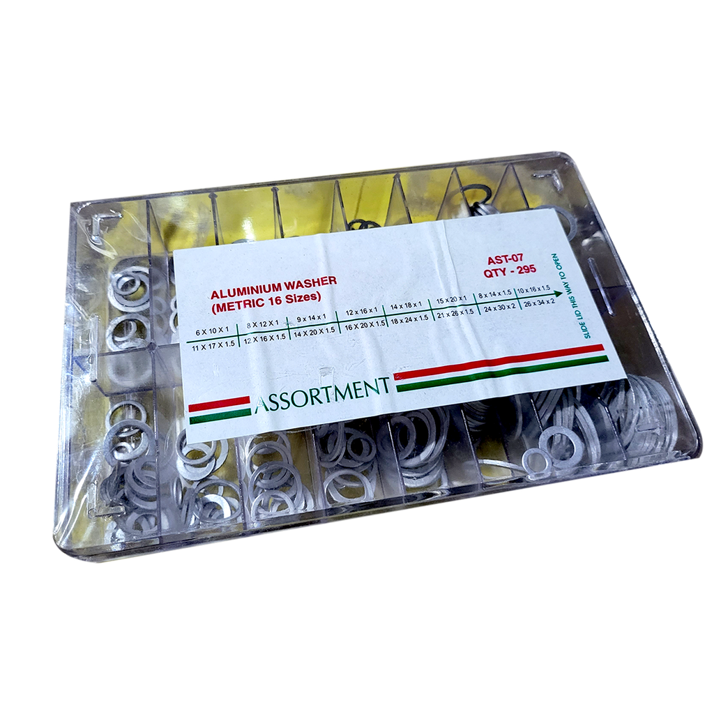Aluminium Washer Kit (16 Size)
