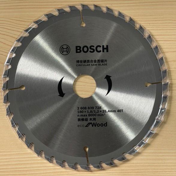 Wood Saw Blade 7" (180*25.4MM) 40T Bosch