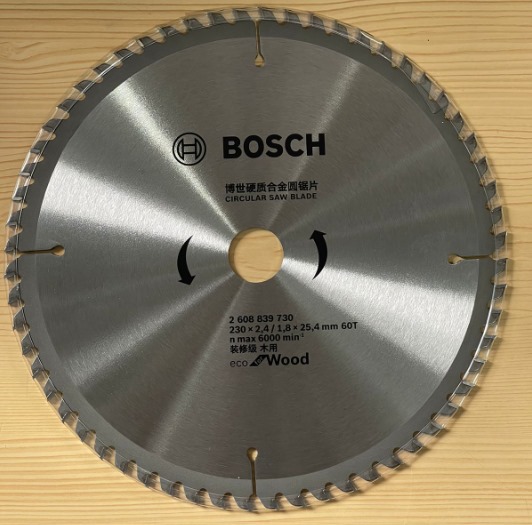Wood Saw Blade 9" (230*25.4 60T) Bosch
