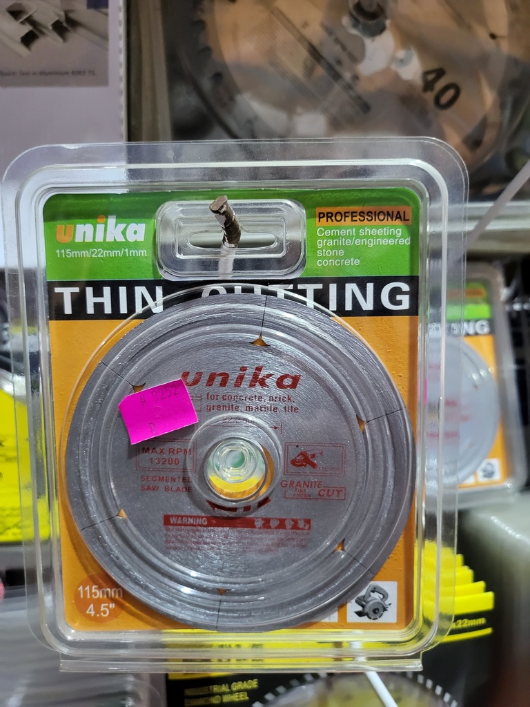 Unika- Concrete Cutting Disc 4.5" (115*1.0*22.2MM) 