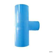 PVC Fitting - Reducing Tee, 1" x 1/2"High Pressure 13.5, TS Blue