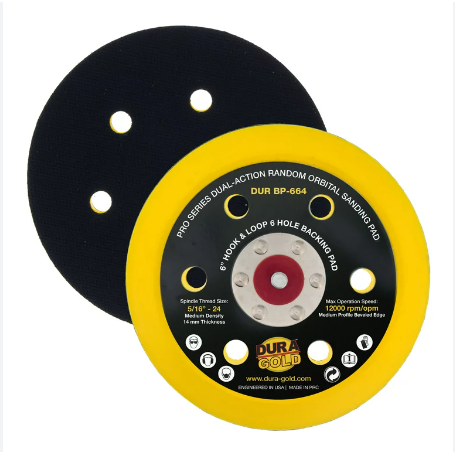 Sanding Pad With Hole 150MM 6"