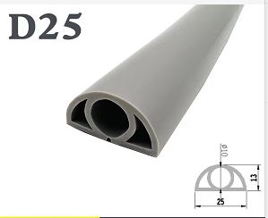 PVC Fitting - Cable Trunking D25 White 3M