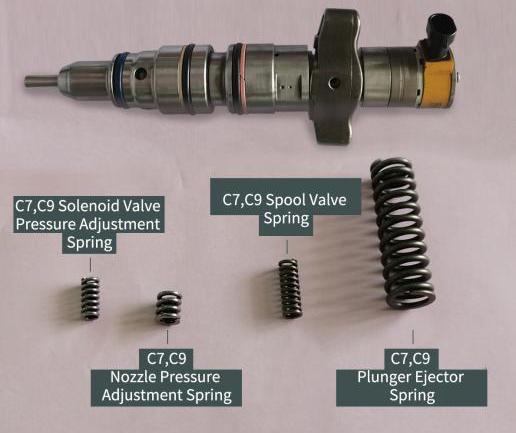 C7,C9 SOLENOID VALVE / NOZZLE / SPOOL VALVE / PLUNGER EJECTOR SPRING - NO. 122