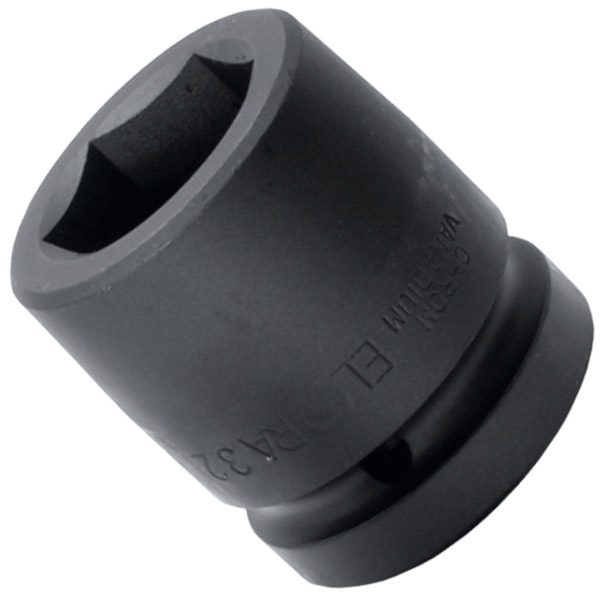 Black Heavy Socket 1 1/2"DR 55Mm (ELORA)