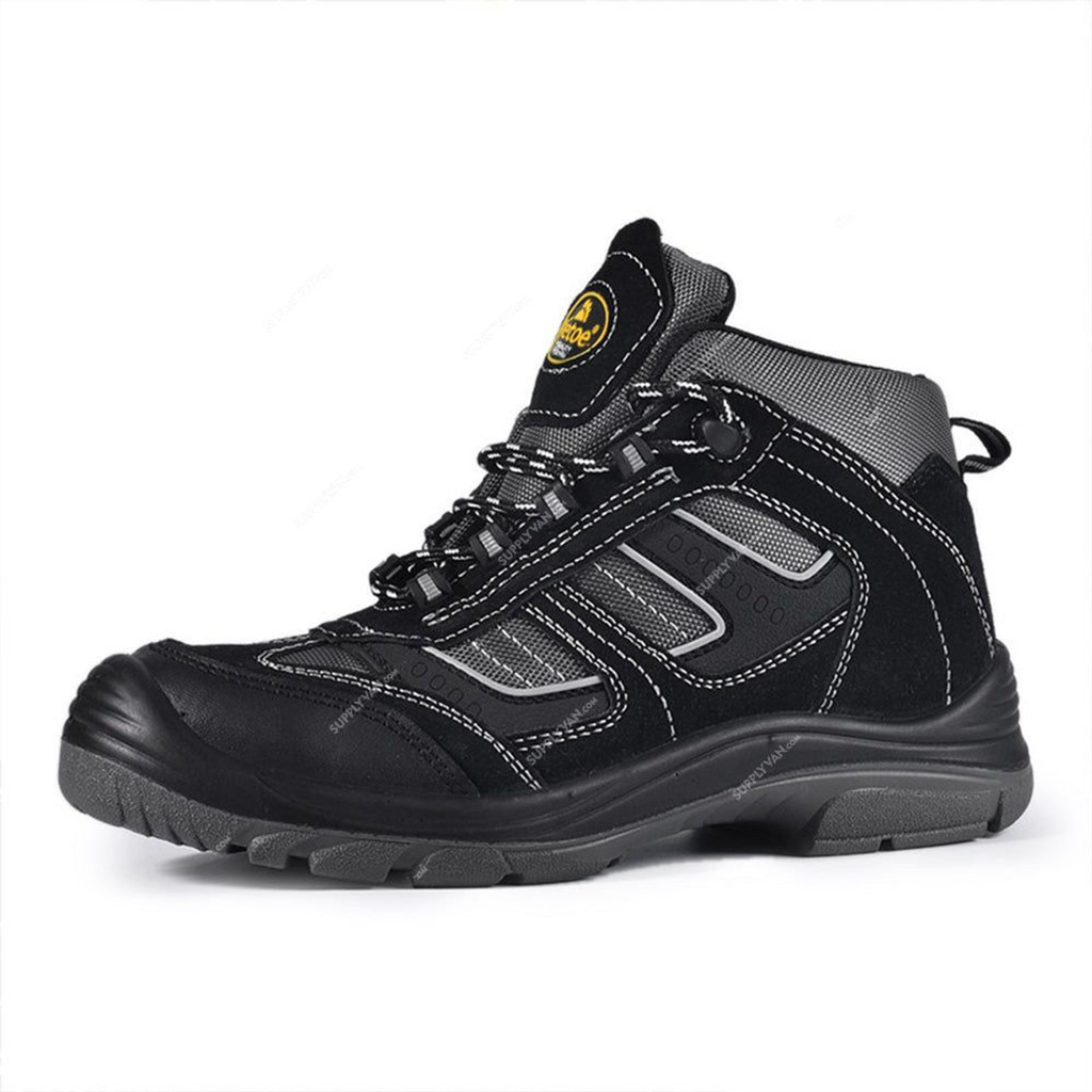 Safetoe - Safety Shoes,M-8439, Size 39, High Ankle Comp Toe Plate S1P- Fashionable Grey
