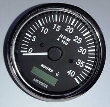Tachometer 12V/24V 037134 (Veethree)