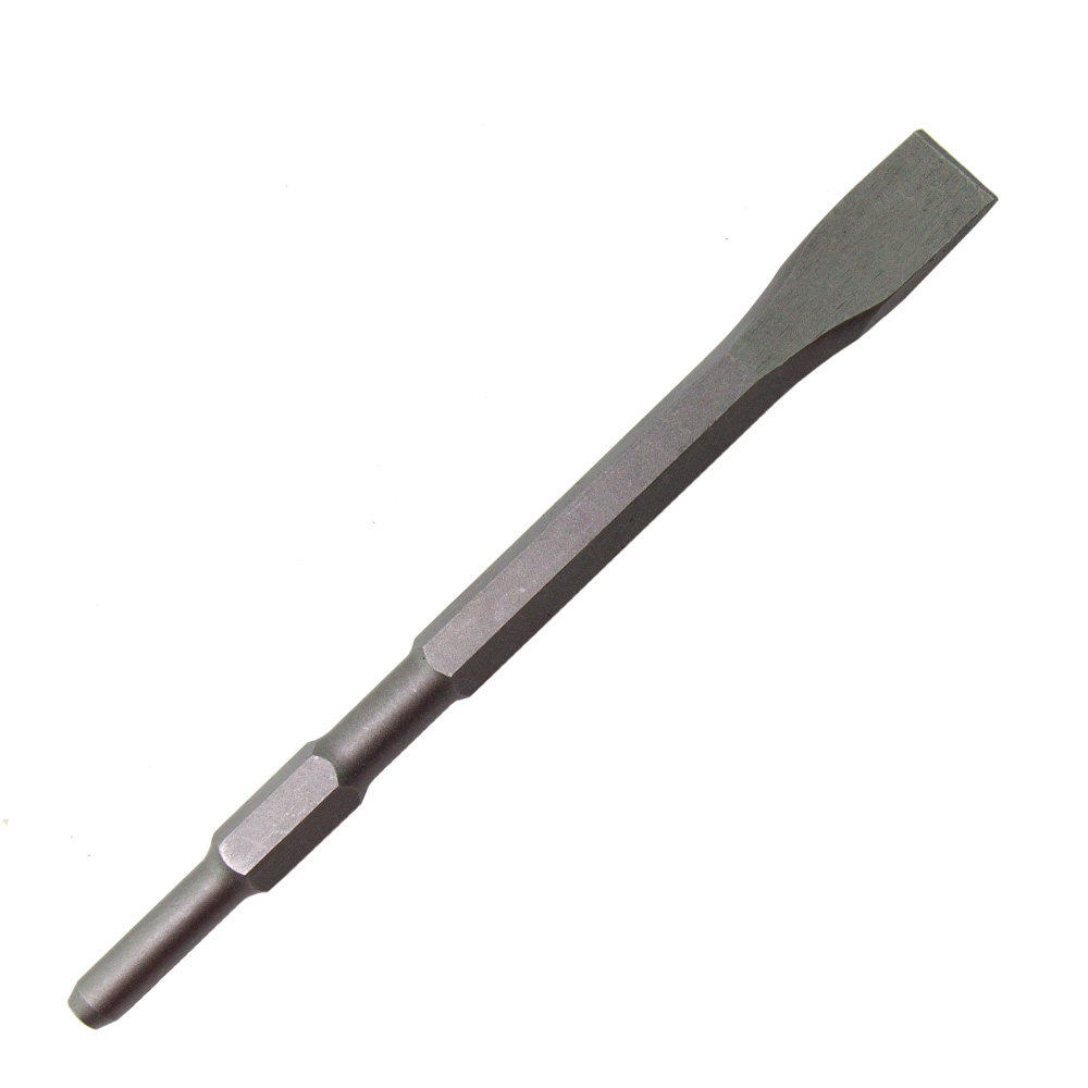 Chisel Flat Hex Shank 22x17x450MM STA54481 Black-Yellow Stanley