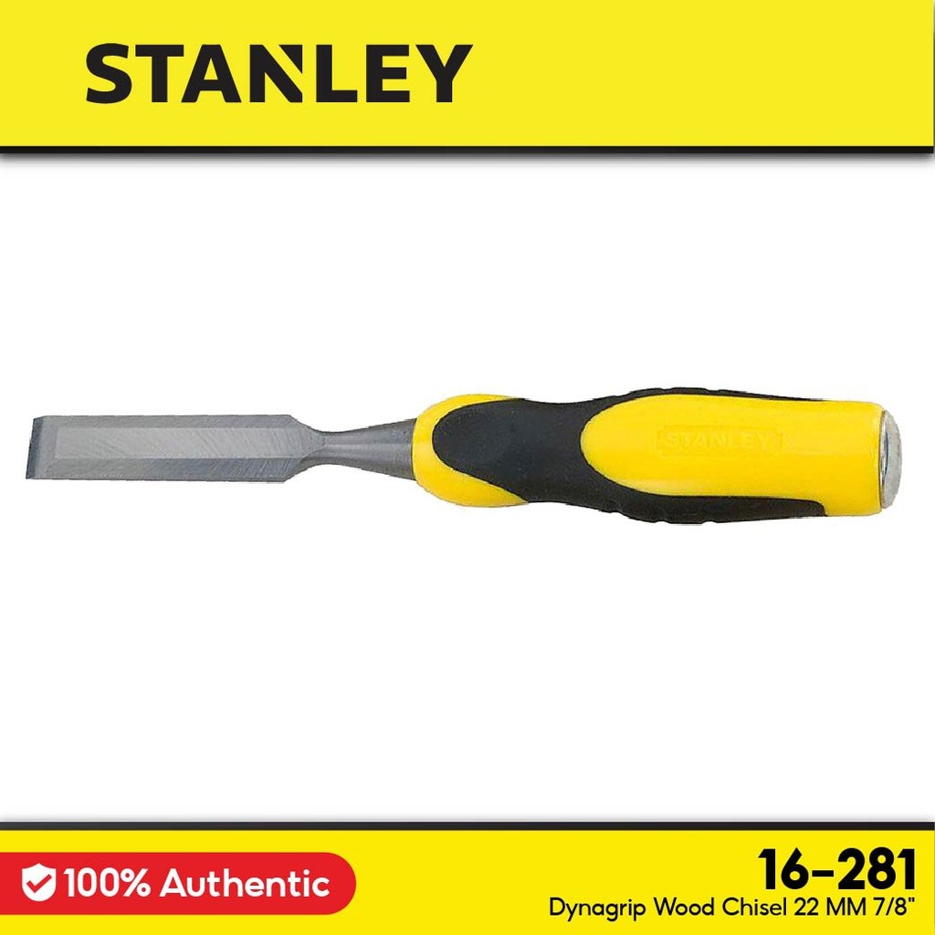 Wood Chisel No.16-281 7/8"/22mm Black-Yellow(STANLEY)