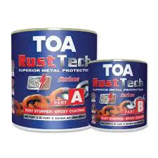 Rust Tech Primer A+B TOA HDC 1/4 Gal, Grey RUTE