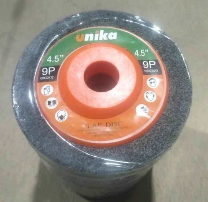 Flap Disc Polishing Wheel 9P 4.5" Grey Unika